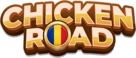 Logo Chicken Road România cu moneda tricoloră